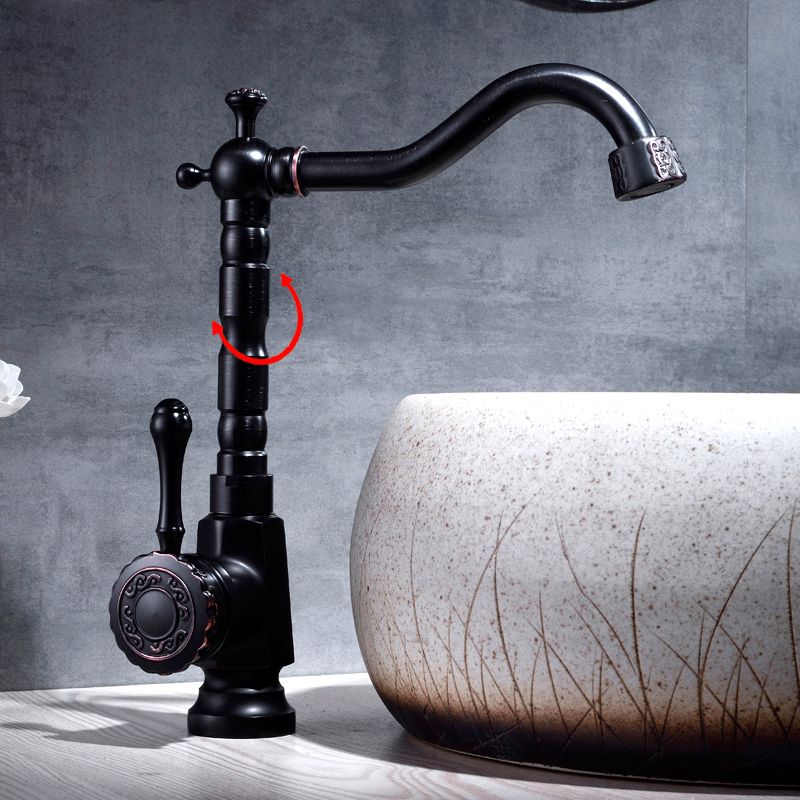 Avtoit | Glam Style Sink Faucet with Swivable Spout and Lever Handle
