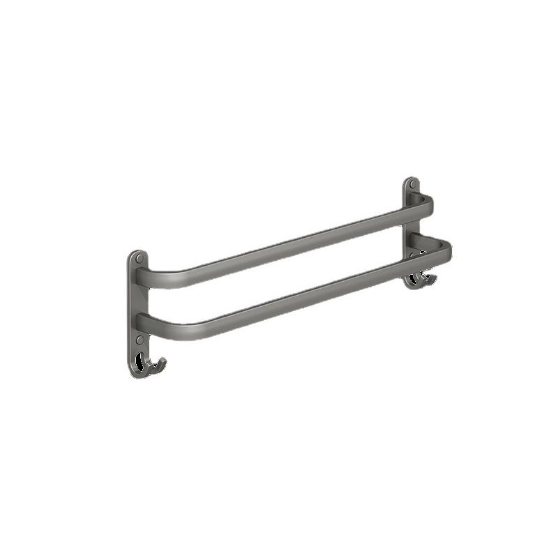 Avtoit | 2-piece modern bathroom accessory set made of aluminum matte gray towel bar