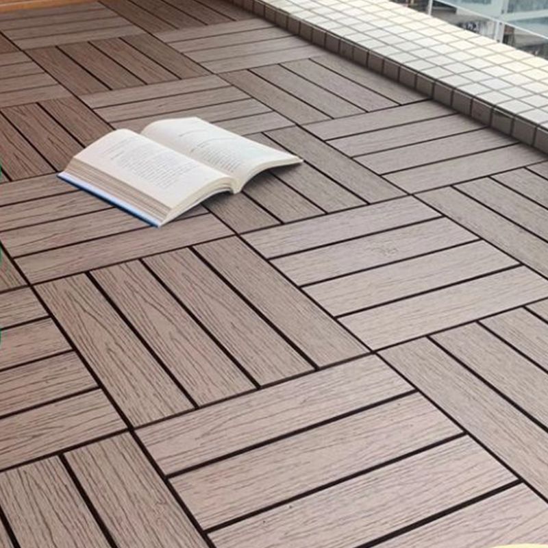 Avtoit | Wooden Floor Tile Solid Color Click Lock Non-Slip Outdoor Terrace