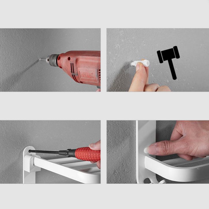 Avtoit | Aluminium Bathroom Accessories Set Modern White Bathroom Accessories Set