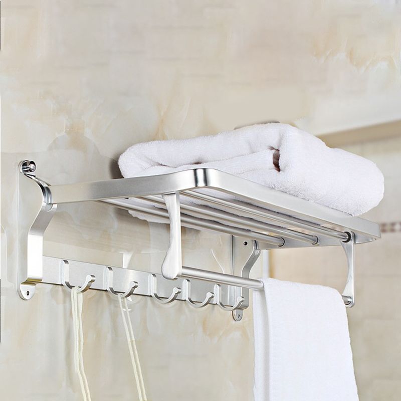 Avtoit | Modern 5/6-piece bathroom accessory set with bathroom shelf/robe hooks/towel bar