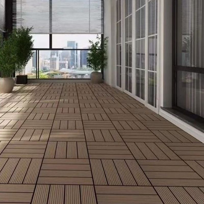Avtoit | Wooden Floor Tile Solid Color Click Lock Non-Slip Outdoor Terrace
