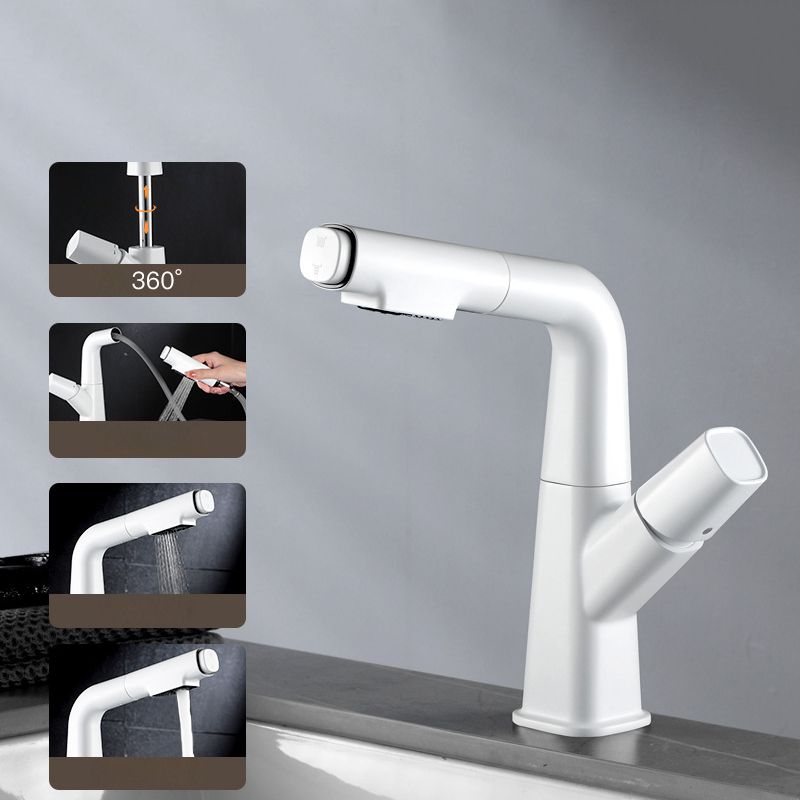Avtoit | Brass Contemporary Sink Faucet Pull-Out Round Bathroom Faucet