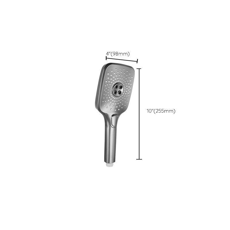 Avtoit | Modern Gray Showerhead Combo Standard Spray Pattern Rectangular Large Showerhead