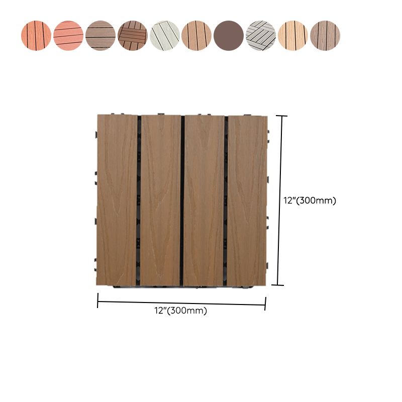 Avtoit | Waterproof Decking Board Strips Composite Square Outdoor Decking Tile Terrace