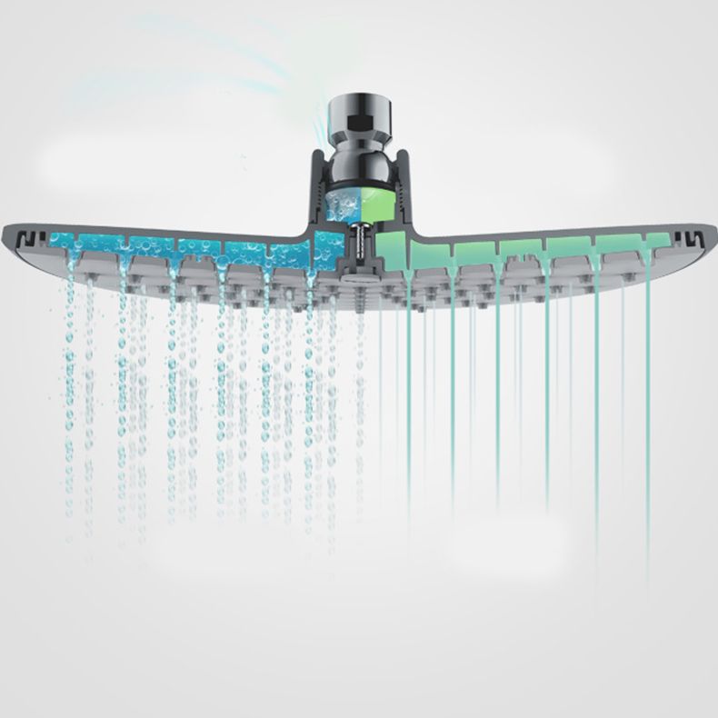 Avtoit | Bathroom white shower head combination modern round fixed shower head
