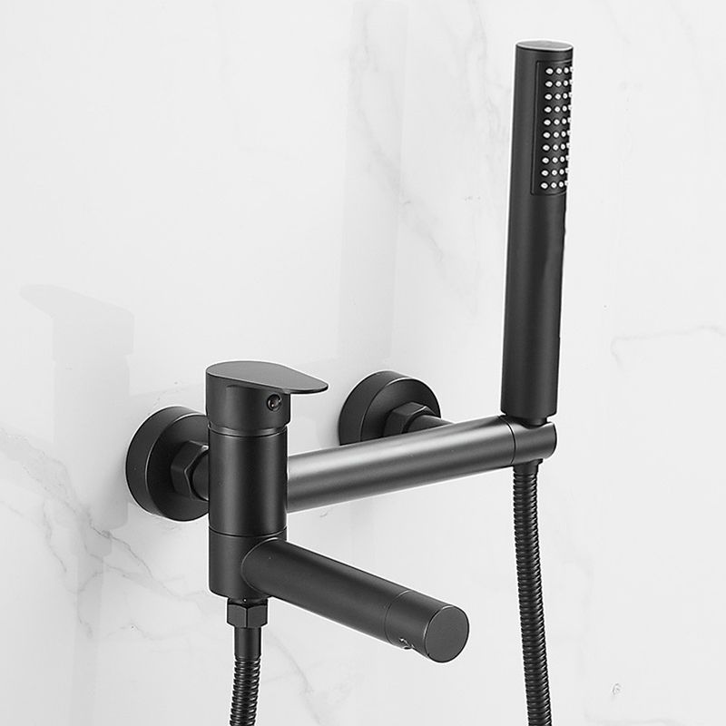 Avtoit | Contemporary Wall Mounted Bathtub Filler Single Handle Metal Faucet