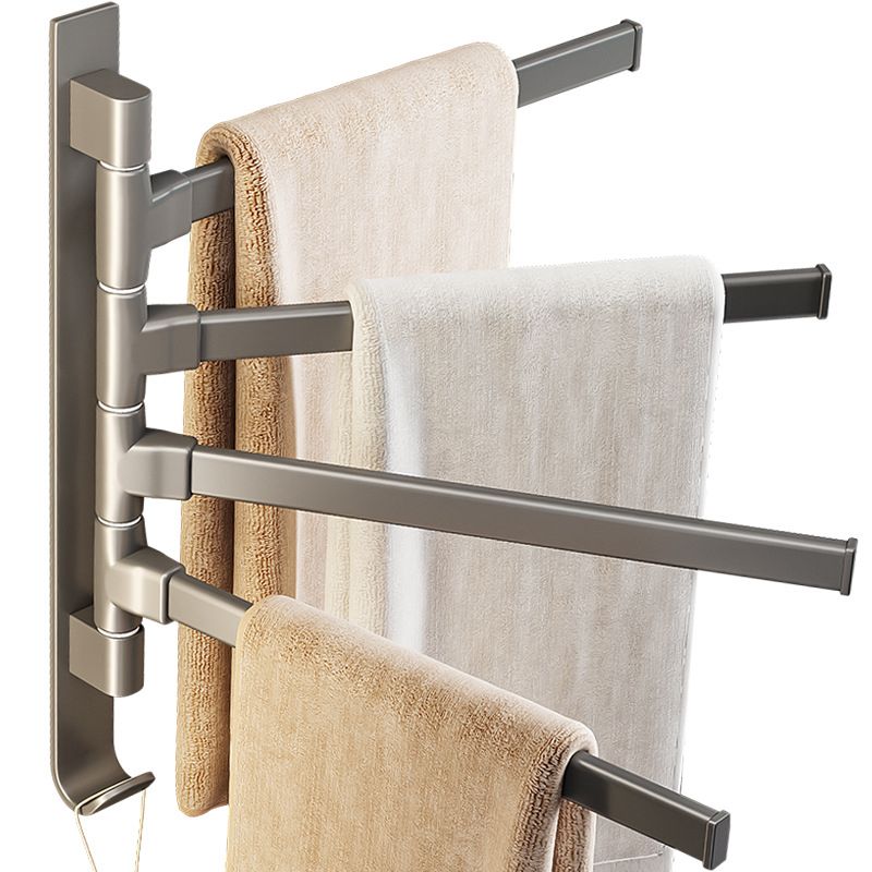 Avtoit | Contemporary Gray Bathroom Accessory Set Aluminium Towel Holder