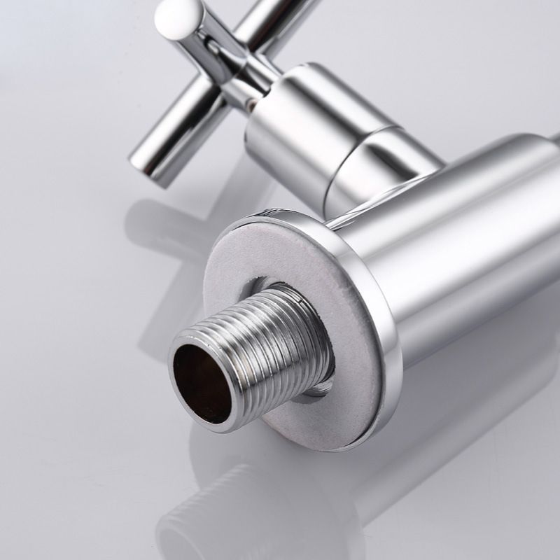 Avtoit | Glam Wall-mounted Bathroom Faucet Copper Single Handle Low Arc Basin Faucet for Bathroom