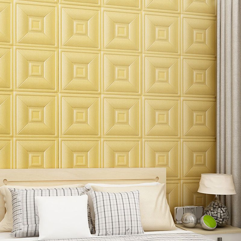 Avtoit | Glam Style Foam Water-Resistant Wall Cladding Living Room 3D Embossing Wall Cladding
