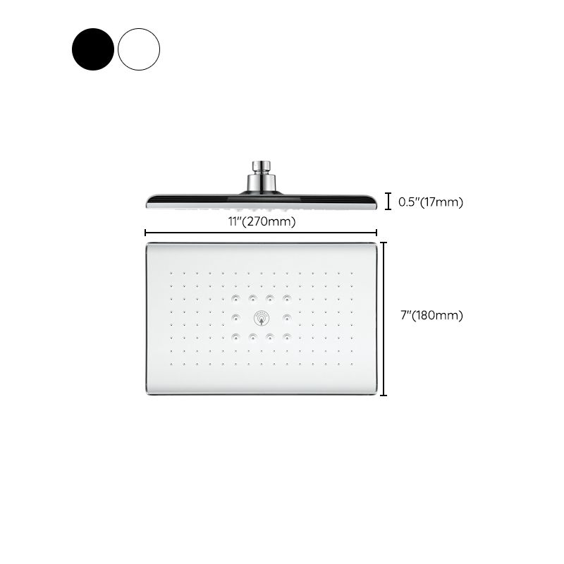 Avtoit | Rectangular Fixed Shower Head Traditional Ceiling Mounted Shower Head