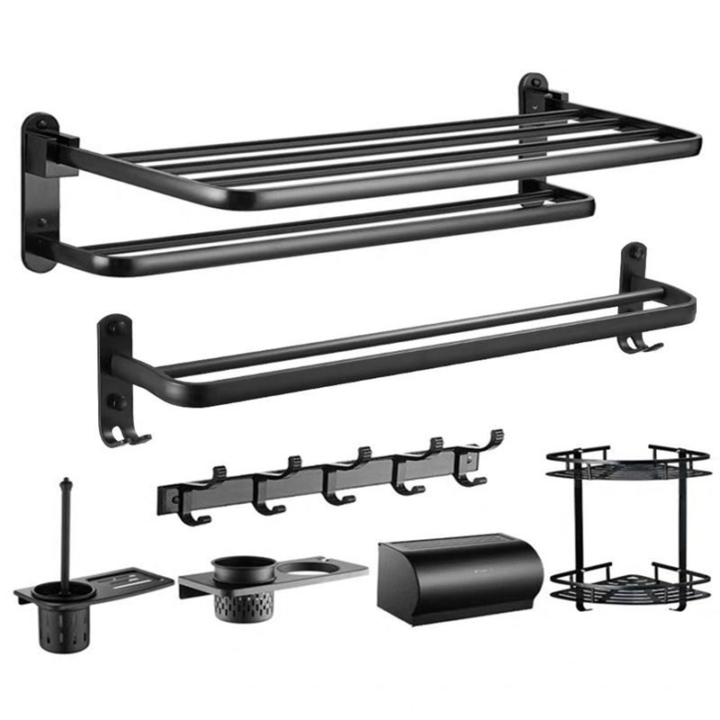 Avtoit | Modern Bathroom Accessory Set Black Soap Dish Bath Shelf Bathroom Set