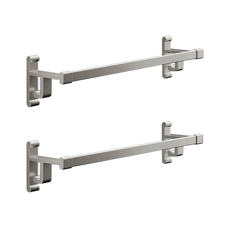 Avtoit | Gray Bathroom Accessory Set Contemporary Style Aluminum Towel Bar