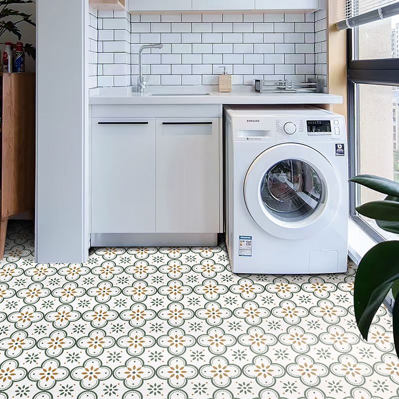 Avtoit | Peel and Stick PVC Flooring Matte Vinyl Flooring with Floral Pattern