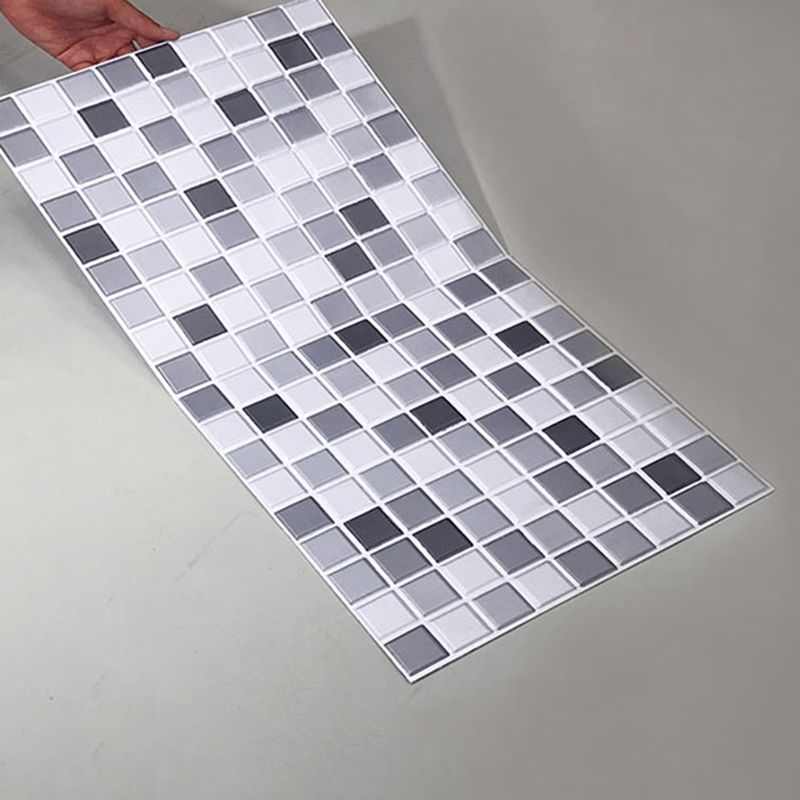 Avtoit | Tile Stripping & Gluing Square Mosaic PVC Stain Resistant Stripping and Gluing Plates for Shower 5 Pack
