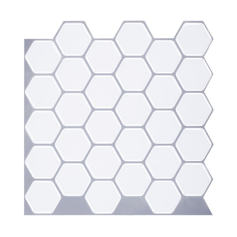 Avtoit | Hexagon Wall Tile Fat Resistant Steel and Kitchen Paper Wallpaper
