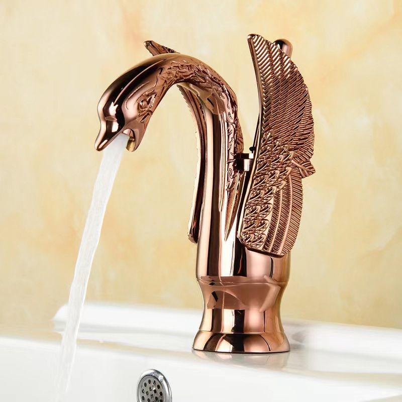 Avtoit | Full brass bathroom sink faucet hot and cold water single handle sink faucet