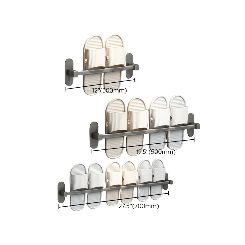 Avtoit | Gray Bathroom Accessory Set Modern 1/2 - Piece Bathroom Shelf Rustproof