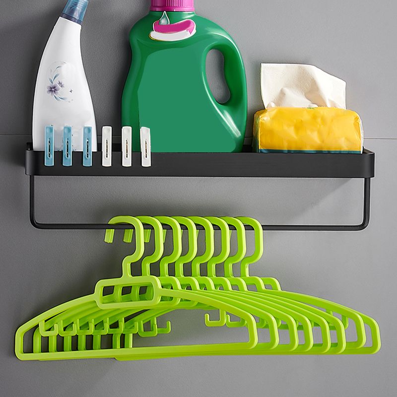 Avtoit | Matt Black Bathroom Set Modern 1/2 - Piece Stainless Steel Bath Rack