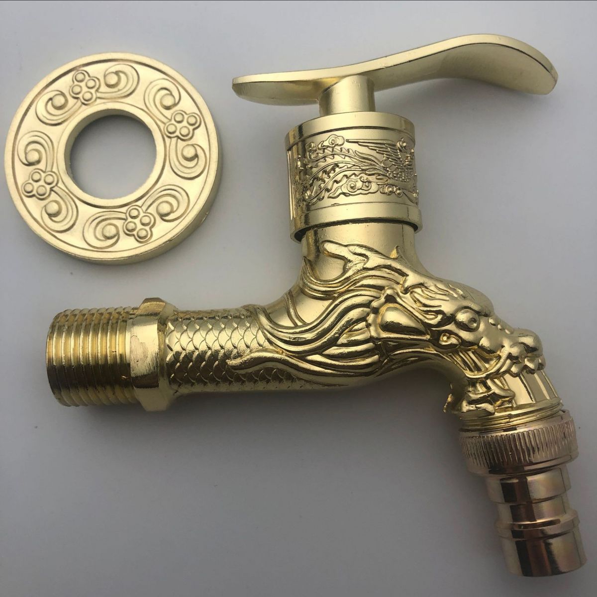 Avtoit | Vintage Classic Basin Mixer Zinc Single Lever Dragon Engraving Wall Mounted Tap
