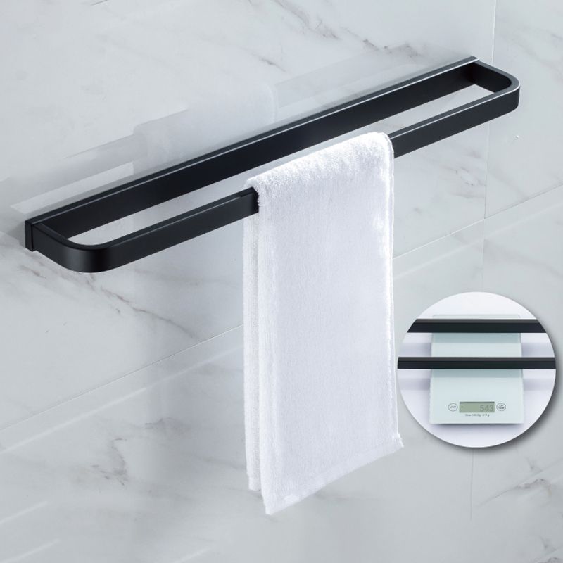 Avtoit | Modern Classic Bathroom Accessories Set in Stainless Steel Matte Black Bathrobe Hook/Towel Ring Bar