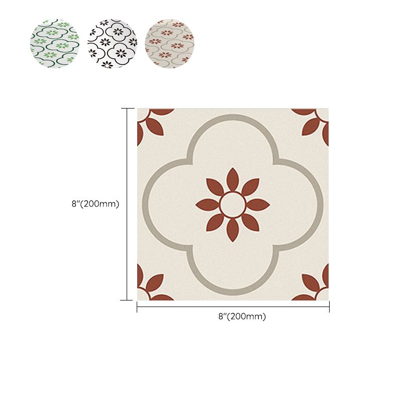 Avtoit | Square Peel and Stick Back Wall Plastic Single Tile Wallpaper with Non-Slip Surface