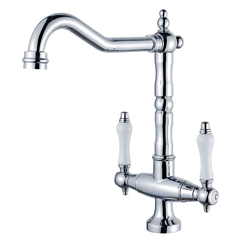 Avtoit | Traditional Kitchen Bar Faucet Double Handle High Arc No Sensor Bar Faucet
