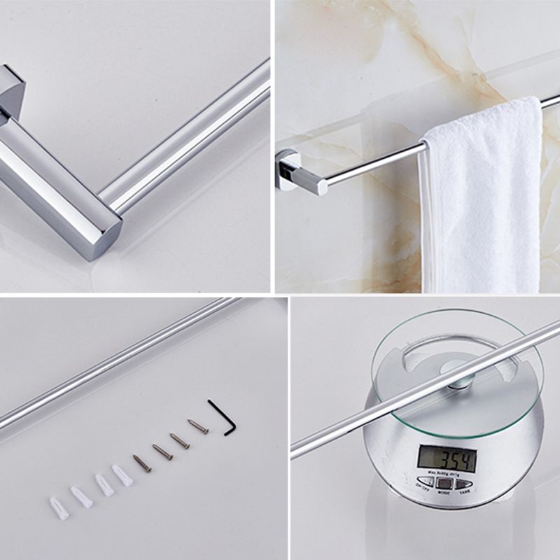 Avtoit | Contemporary Bathroom Accessories Hardware Set made of silver metal