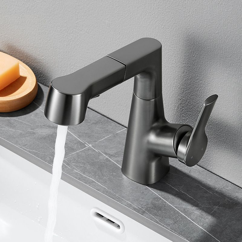 Avtoit | Modern Single Color Faucet Metal Center Connection Basin Faucet for Bathroom