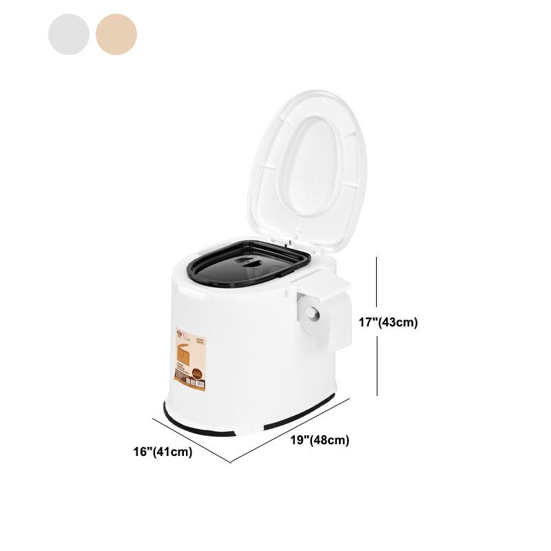 Avtoit | Contemporary Plastic Floor-Mounted Toilet Bowl with Seat for the Bathroom