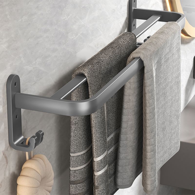 Avtoit | Modern Bathroom Accessory Set Gray Bathroom Shelf Paper Holder Bathroom Accessory Kit