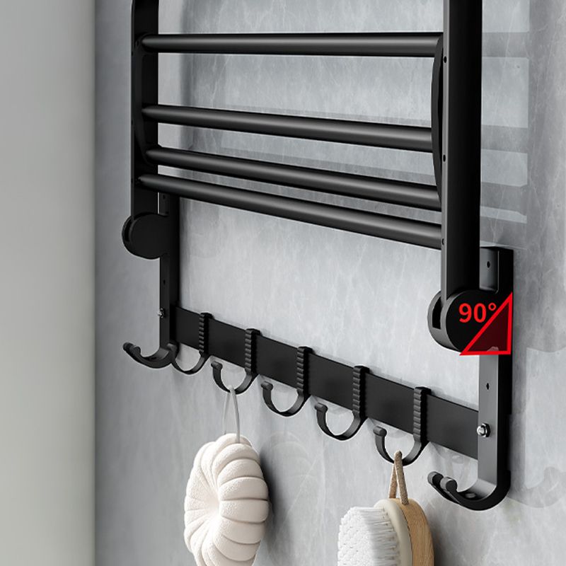 Avtoit | Classic Bathroom Accessories Set in Aluminum Black Finish Bathrobe Hook/ Towel Bar