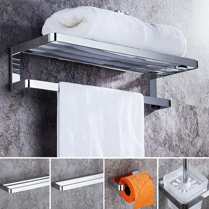 Avtoit | Polished Chrome Bathroom Accessory Set Modern Brass Bathroom Accessory Kit