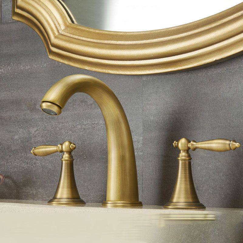 Avtoit | Modern widespread sink faucet Simple bathroom double handle faucet with lever handle