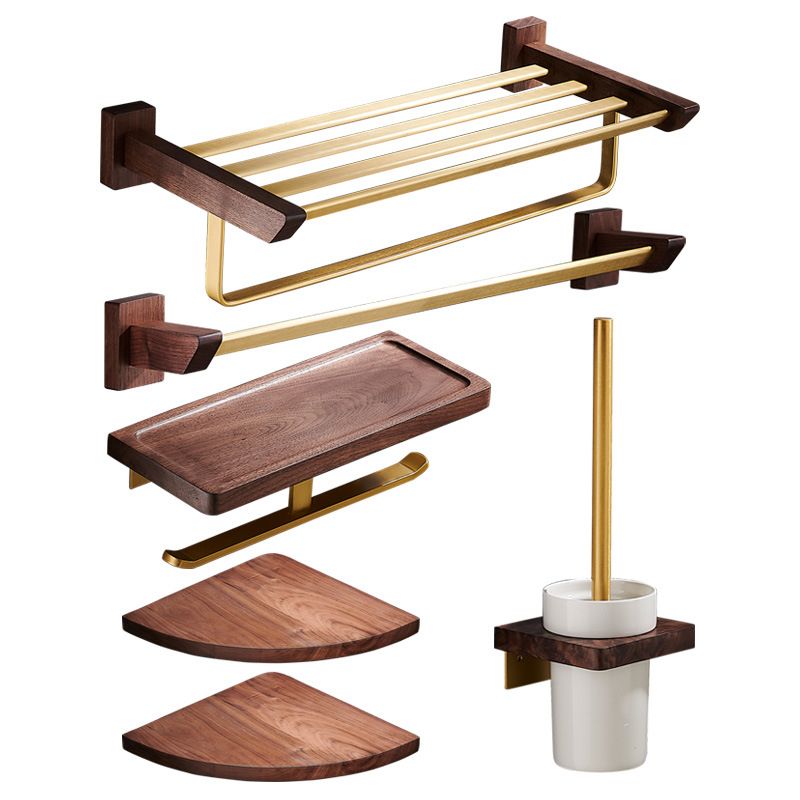 Avtoit | Traditional Bathroom Accessories Set Bathroom Shelf Paper Holder Gold Bathroom Set
