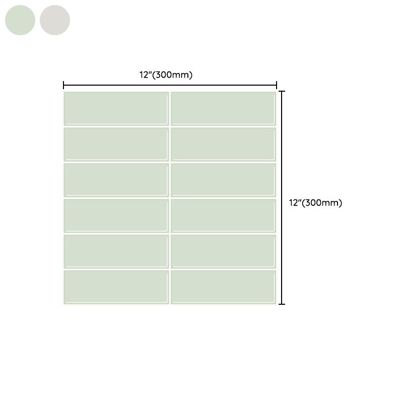 Avtoit | Peel and Stick Tiles Waterproof Plastic Rectangular Peel & Stick Tile for the Kitchen 2-Pack