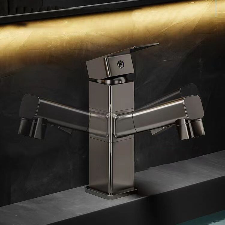 Avtoit | Contemporary bathroom sink faucet single-handle swivel spout sink faucet