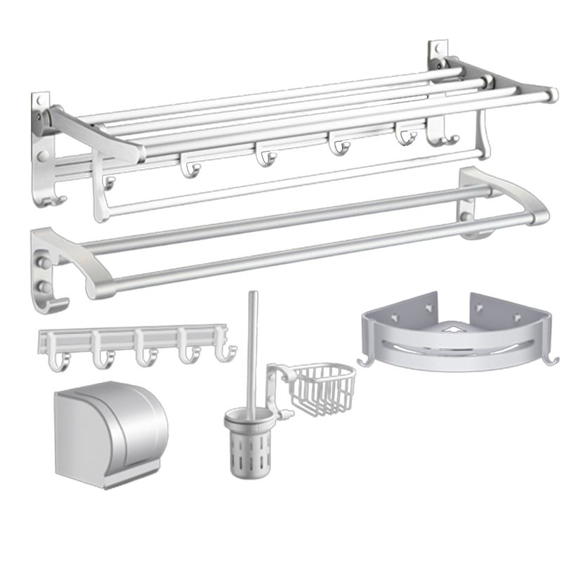Avtoit | Modern Bathroom Accessories Hardware Set Silver Bathroom Accessories Kit