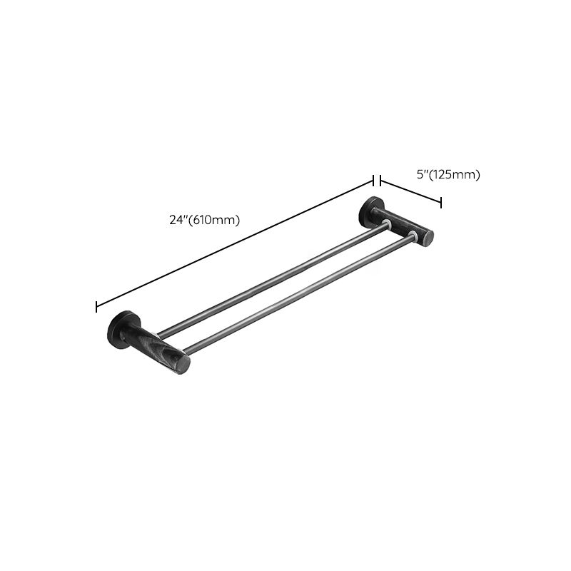 Avtoit | Metal and marble bathroom accessories as a single piece or as a set in black