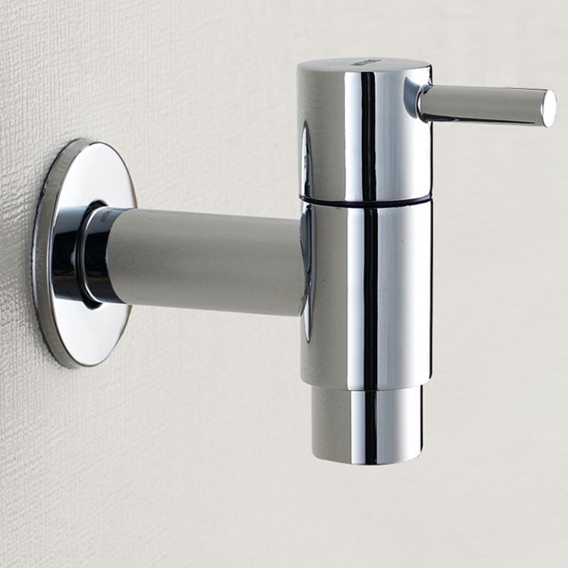 Avtoit | Contemporary Wall-Mounted Bathroom Faucet Single Hole Low Arc Solid Brass Circular Faucet