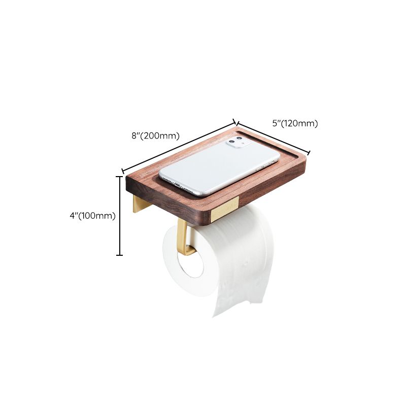Avtoit | Wood and Aluminum Bath Hardware Set Golden Bathroom Accessory Set