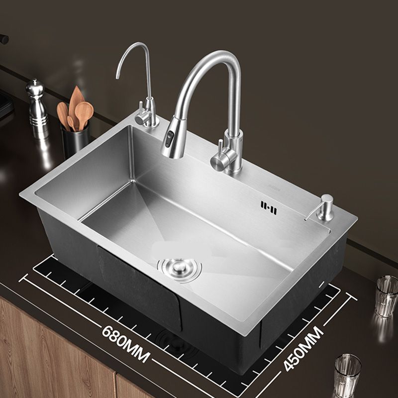 Avtoit | Contemporary Style Kitchen Sink Stainless Steel Colorfast Built-in Sink