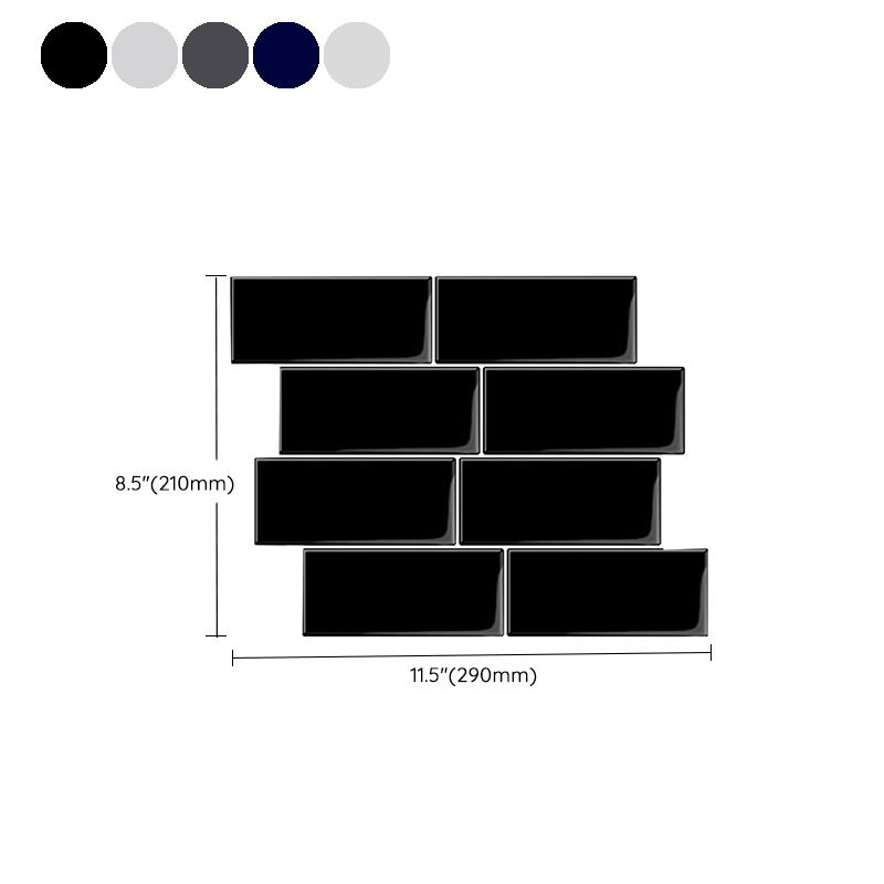 Avtoit | Peel and Stick Tiles Rectangle PVC Waterproof Peel and Stick Tiles Subway 10-Pack