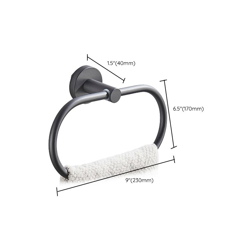 Avtoit | Traditional Gray Brass Bathroom Hardware Set Towel Bar Bathroom Hardware Set