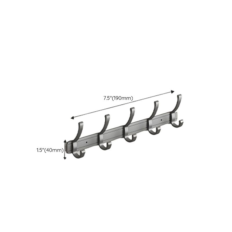 Avtoit | Modern gray aluminum bathroom accessory set