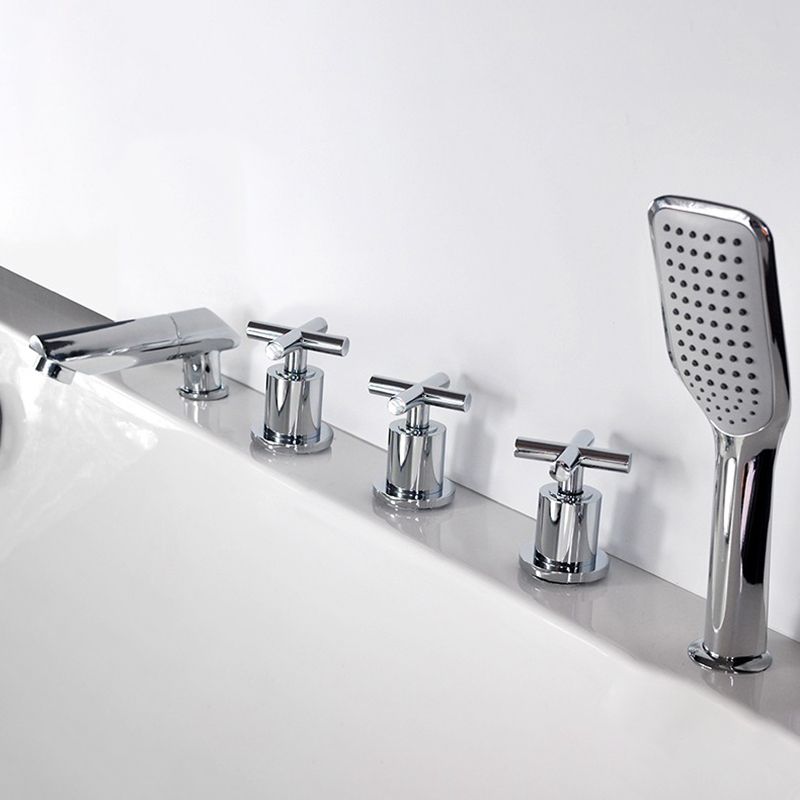 Avtoit | Contemporary Style Bathroom Faucet Metal Deck Mounted Bathroom Faucet