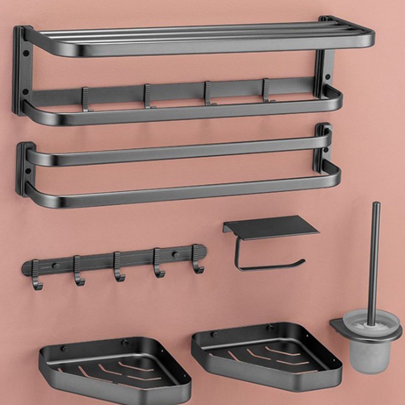 Avtoit | Modern black bathroom accessories set towel holder bathroom shelf bathroom faucet set