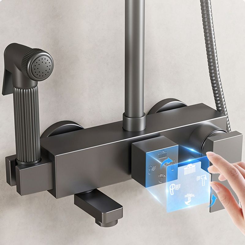 Avtoit | Modern shower accessories push-button shower head wall-mounted shower combination