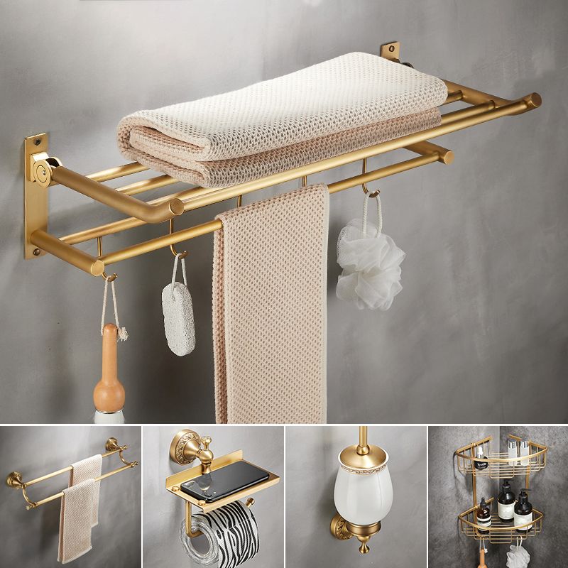Avtoit | Modern Bathroom Accessory Set Paper Holder Bathroom Shelf Gold Bathroom Fittings Set