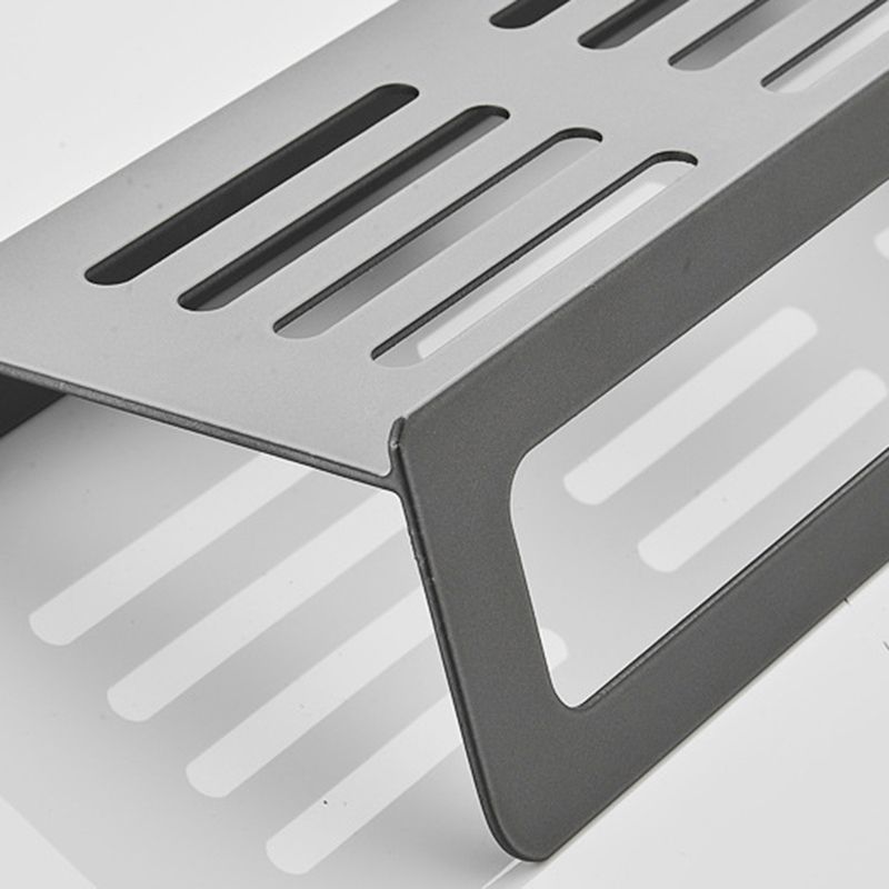 Avtoit | 7-piece Bathroom Hardware Set Matte Black/Grey with Bath Shelf/Towel Holder/Bath Towel Hook